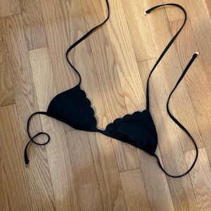 Black bathing suit top